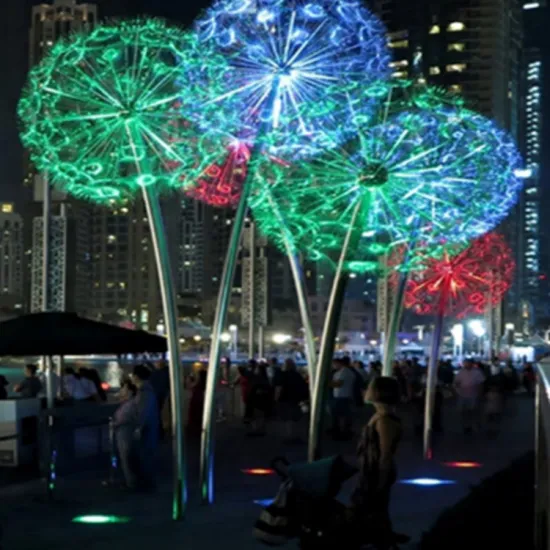 KINZ Outdoor Fiber Optic Dandelion Decoration LED Standing Light