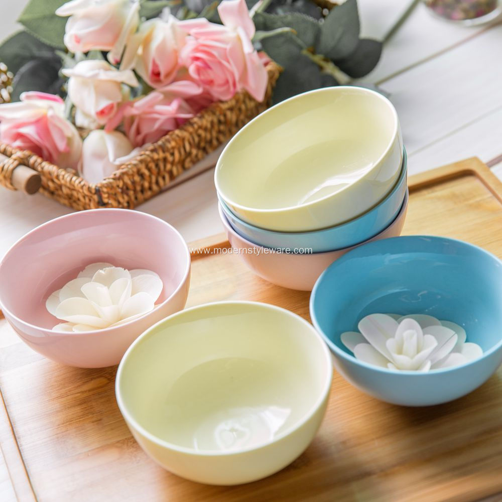 Colorful Porcelain Ceramic Soup Rice Bowl