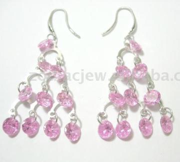 925sterling silver earring with CZ setting