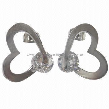 Stainless Steel Jewelry Rhinestone Stud Earrings
