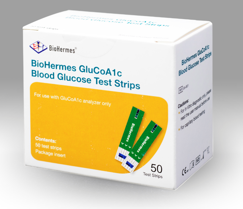 Teste de glicose no sangue BioHermes em casa
