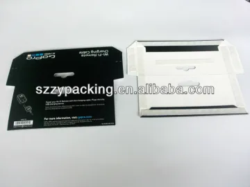 display header card with pre-glued double side tape