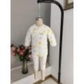 Costume d'escalade de fleur jaune bébé