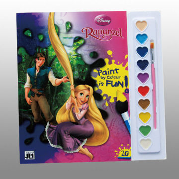 Disney Children Perfect Bound Book Printing With Paint / Brush