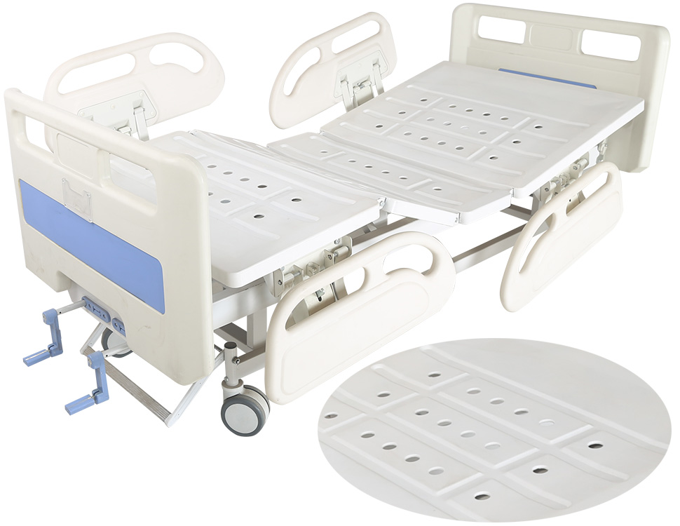 2 cranks manual asjustable hopsital bed equipment