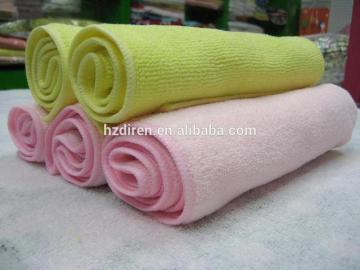 Fashionable plain dyed microfiber kitchen towel tea towel