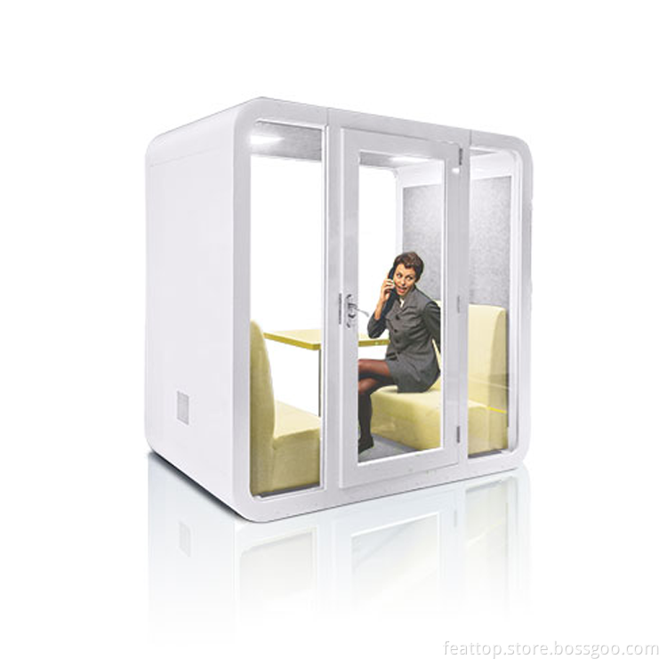 Double sound proof office pod manufacturing quality control