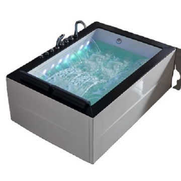 2 Person Acrylic Luxury Massage Bathtub with Light