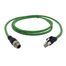 X Code M12 to RJ45 Cat6A Industrial Cable