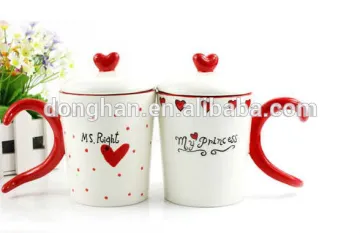 lover mug with lid and special handle