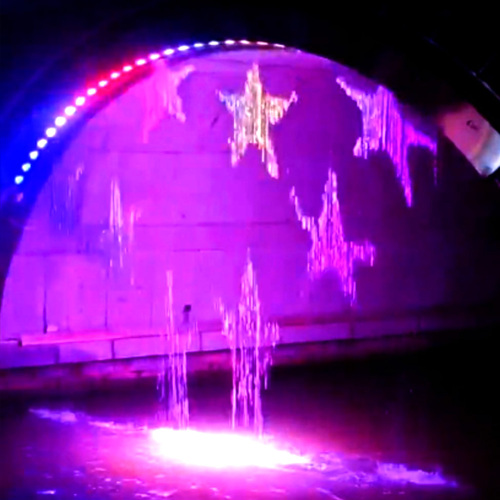 Cachoeira digital para decoração de paisagens externas