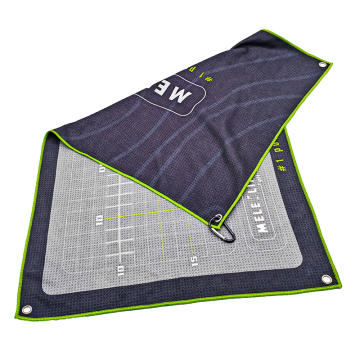 Custom Printed Microfiber Golf Club Cleaning Towel - Large Size with Logo