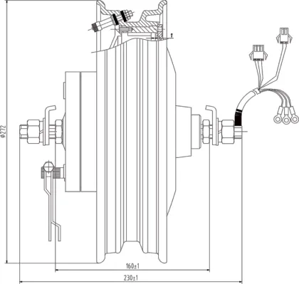 Electric Motorcycle Motor