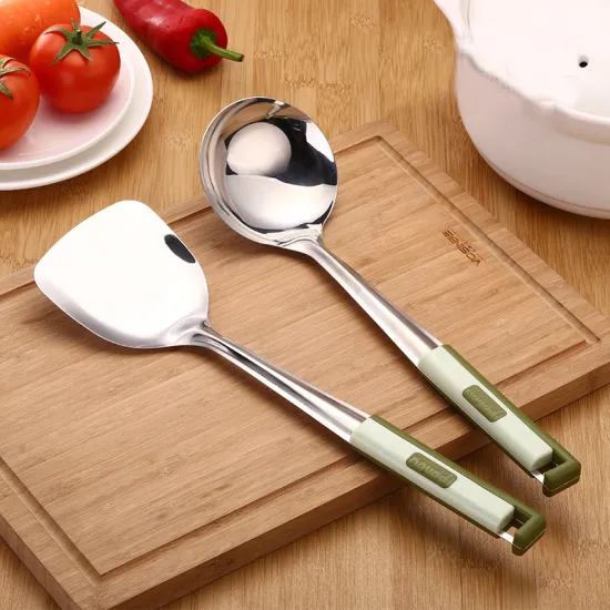 Featured Stainless Steel Spatula Pot Spoon