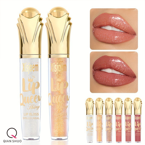 Lip Gloss Mutiara Halus dengan 6 Pilihan Warna