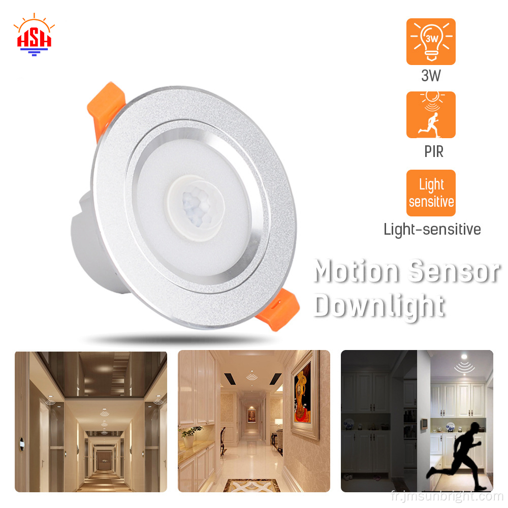 LED Intelligent Senting Ressed Downlight