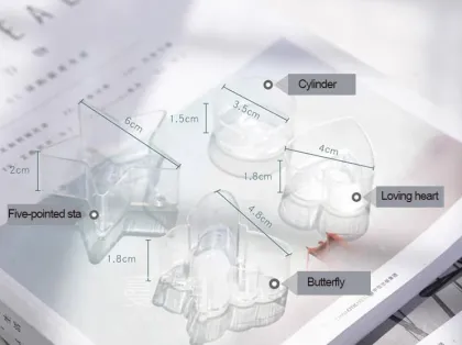Star shape plastic cup for candle making