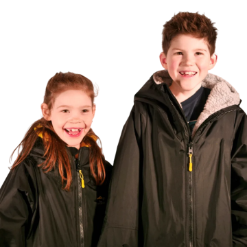 kids waterproof changing coat drying poncho