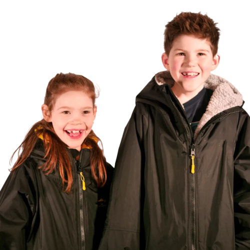 Sustainable Wetsuit Changing Robe kids waterproof changing coat drying poncho Manufactory