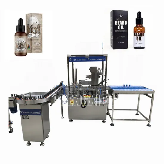 Customized Automatic Bottle Cartoning Machine for Hemp Oil and Spice Powder