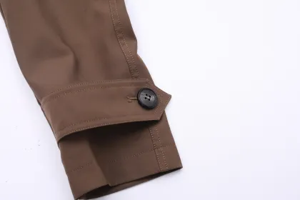 Long brown trench coat