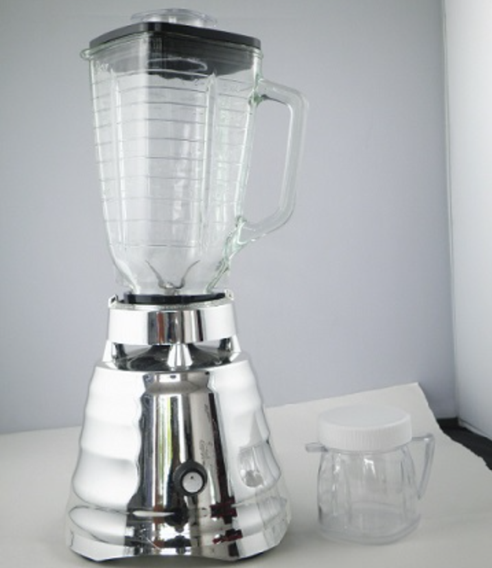 Ice crusher with glass cup