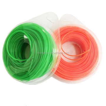 Linee di trimmer Nylon personalizzabili da 3,0 mm quadrate, rotonde, esagono e stella in vari colori