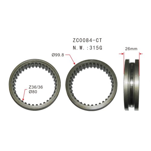 OEM MSC-5S 3/4 hot sale Auto parts input transmission synchronizer ring FOR ISUZU