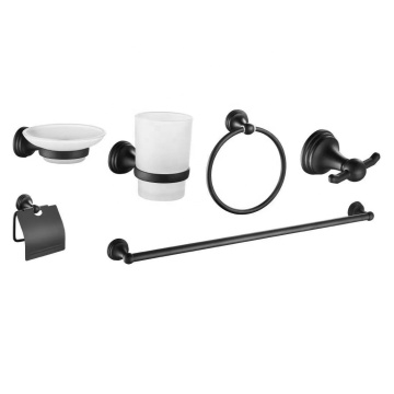 Stainless Steel Towel Bar Set with Hand Hooks and Toilet Paper Holder - Contemporary Bathroom Accessories