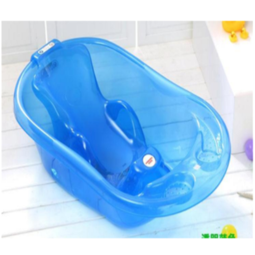 Bañera infantil de plástico de tamaño mediano con cama de baño