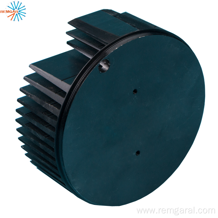 custom led aluminum round heatsink extrusion