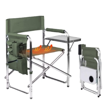 Portable Adjustable Heated Camping Director Chair by Hangrui