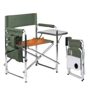 Portable Adjustable Heated Camping Director Chair by Hangrui