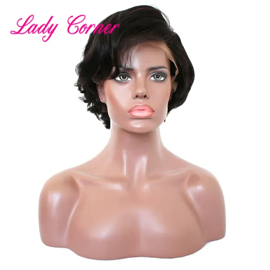 Ali Cheveux NO.3 Brazilian Lace Front Human Hair Wigs Pre Plucked Short Bob Lace Wig Human Hair For Black Women