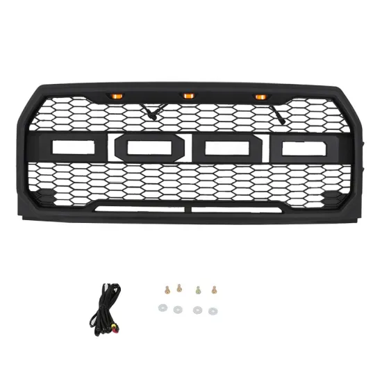 Gray Front Grill Fit for Ford F150 2015-2017