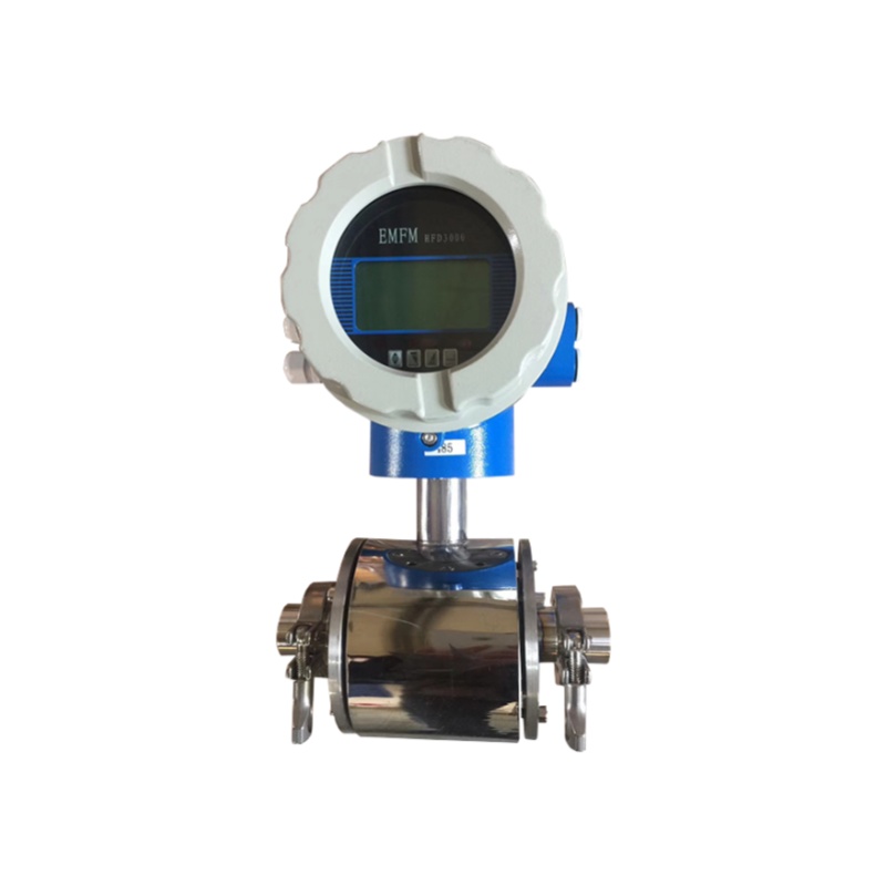 Sanitary electromagnetic flowmeter