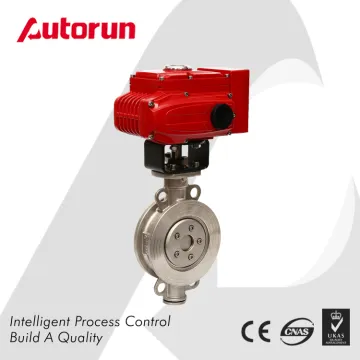 Triple Eccentric Butterfly Valve with Electric Actuator