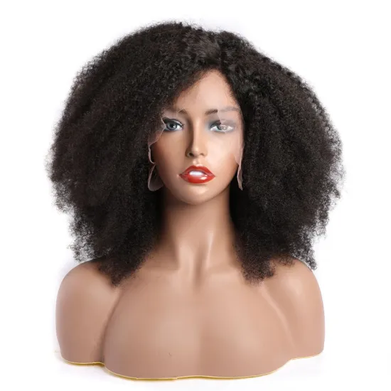 150 density Lace Frontal Kinky Curly Wig,Virgin Cuticle Aligned Human Hair Wigs