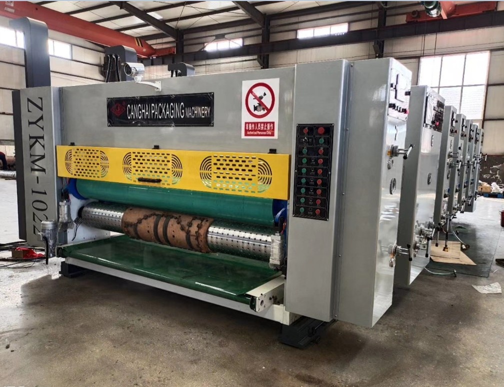 2 color flexo printer slotter and die cutter