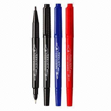 Double-head Permanent CD Marker with Nontoxic Easy-erasing Ink