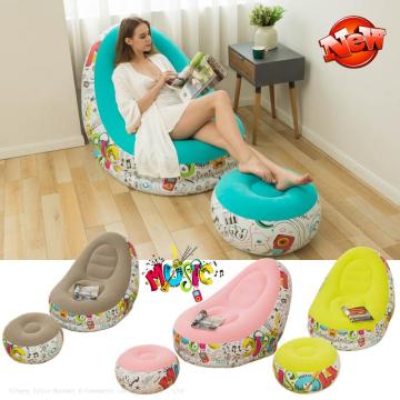 Inflatable Sequin Sofa: Portable Outdoor & Bedroom Lazy Chair