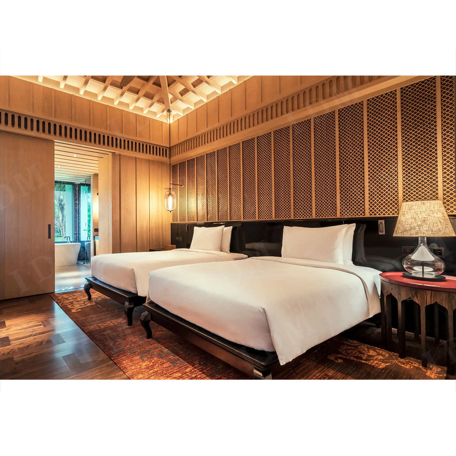 Modern Wood Veneer Hotel Furniture Project