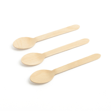 Ensemble de couverts jetables 160 mm, vaisselle cuillère en bois