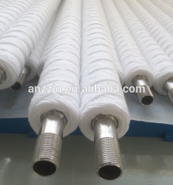 Glass fiber+stainless steel core string wound filter cartridge