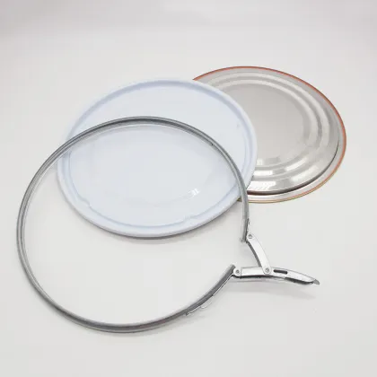 Tinplate fully sealed bucket lock ring lid