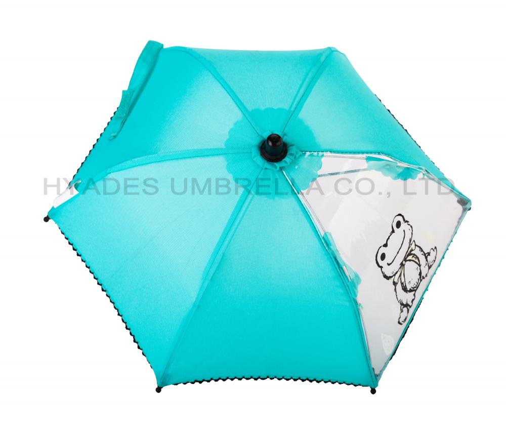Lindo paraguas decorativo de juguete con encaje de picot