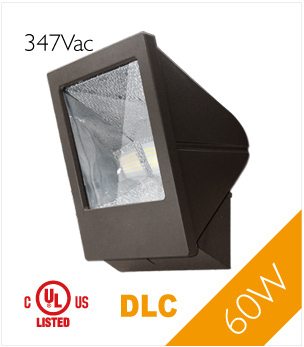 Half Cutoff LED Wallpack with UL Dlc