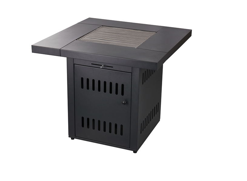 Charcoal Square Black Firetable