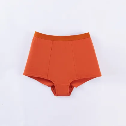 Ladies Pure Cotton Plus Size Solid Color Boxers
