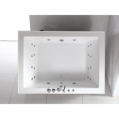 Rectangular Jacuzzi Tub Luxury Double Person Massage Bathtub